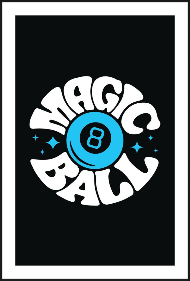 Magic 8 Ball Print