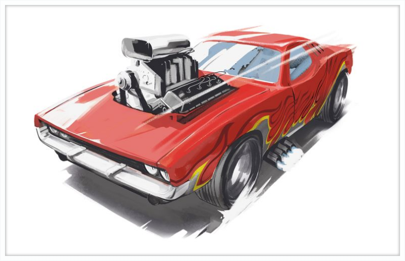 Hot Wheels Painted Tracks 1