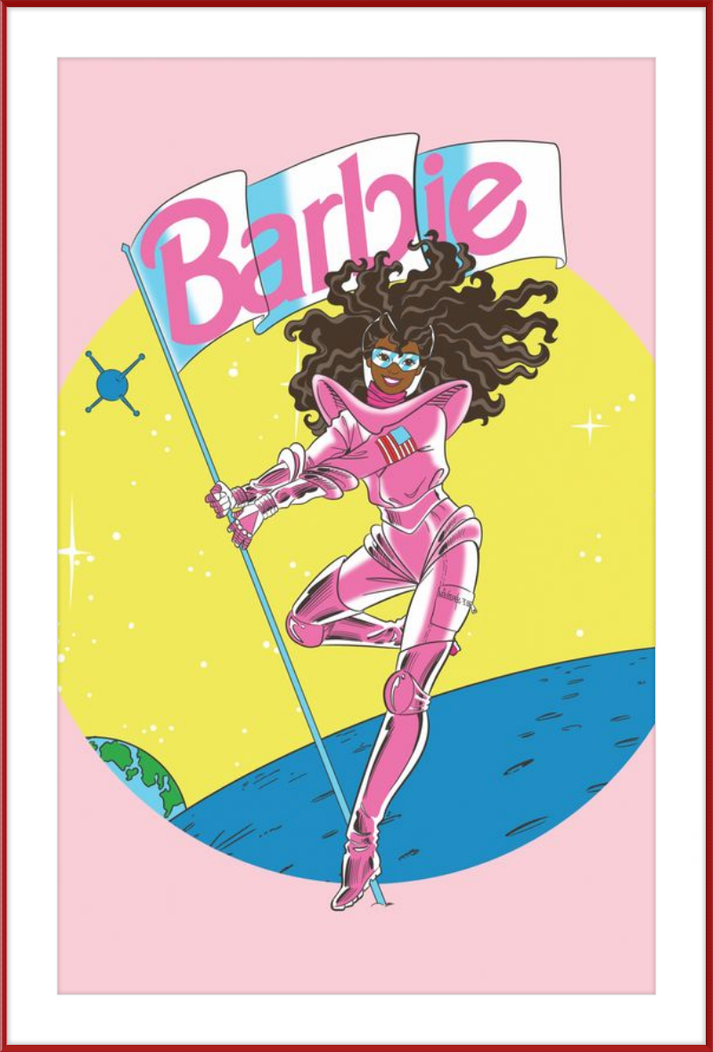 Barbie in space