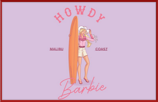 Barbie Howdy Surfboard