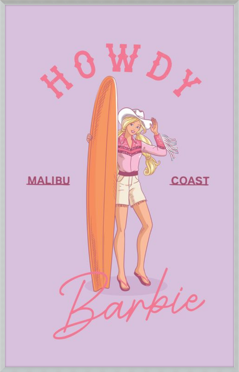 Barbie Howdy Surfboard