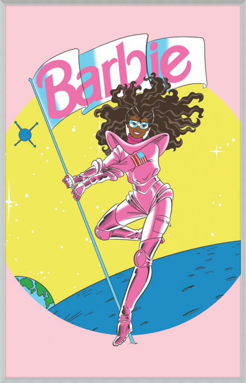Barbie in space
