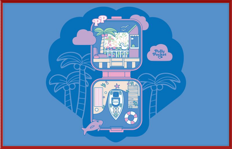 Polly Pocket Blue Compact