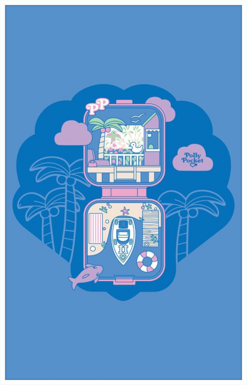 Polly Pocket Blue Compact