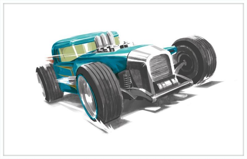 Hot Wheels Painted Tracks 4