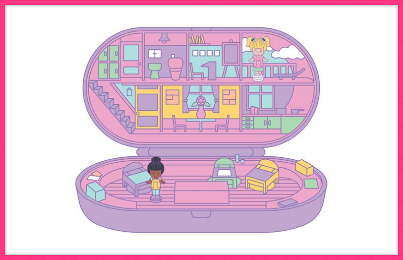 Polly Pocket Purple Compact 1