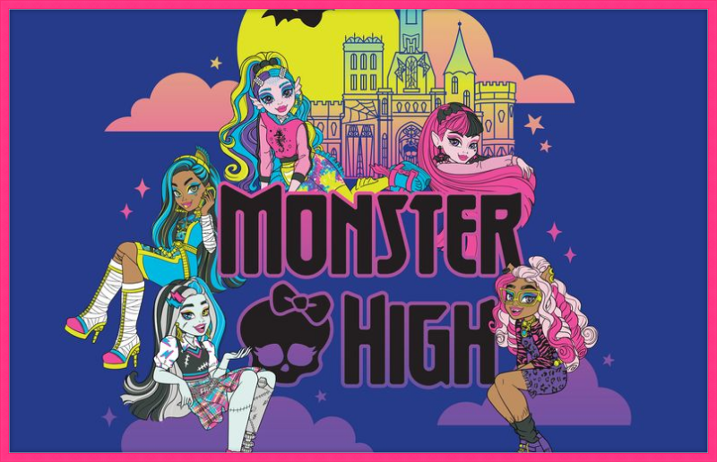 Monster High Group Shot with Logo