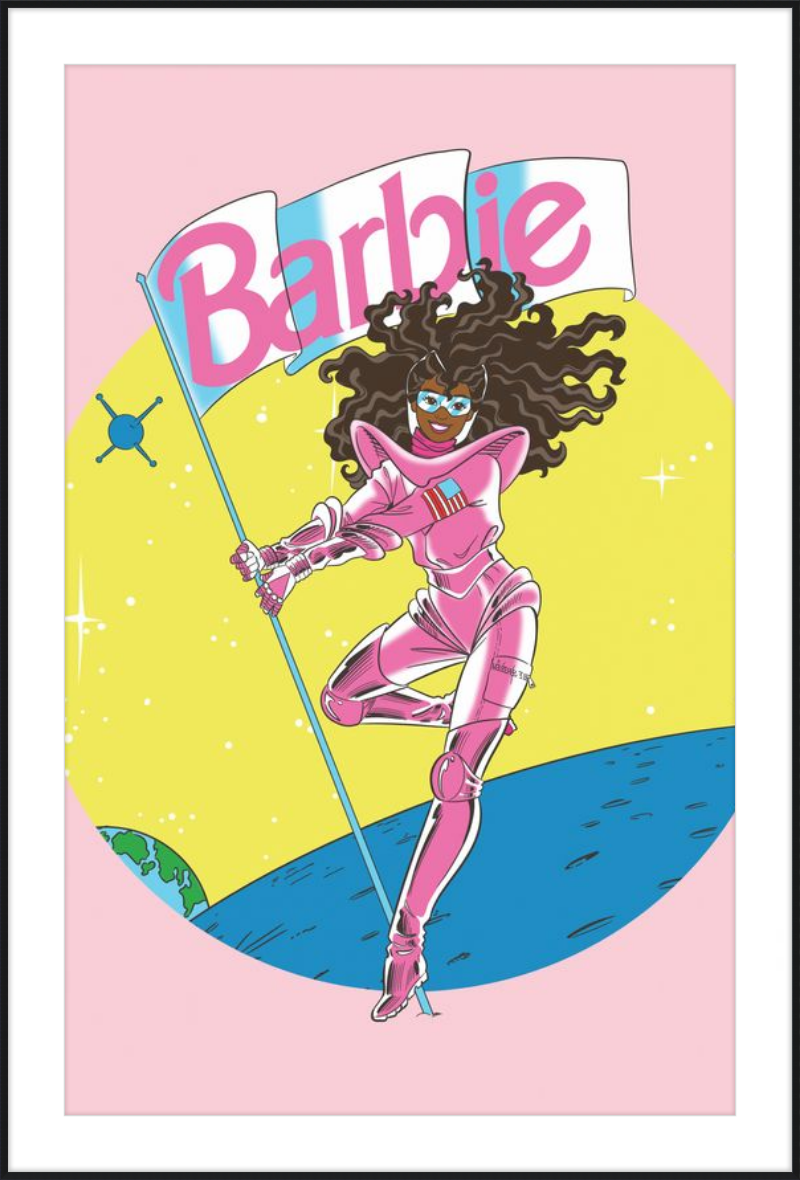 Barbie in space