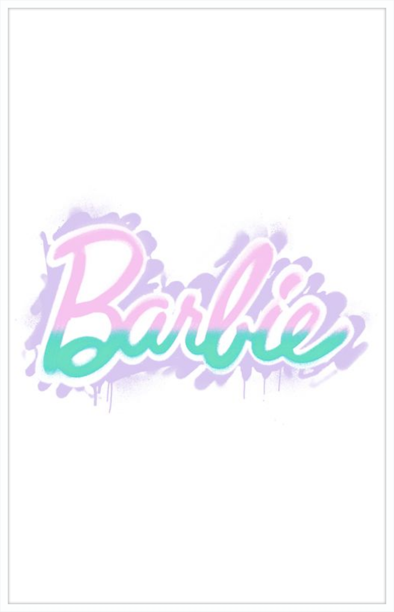 Barbie Logo with Spray Paint
