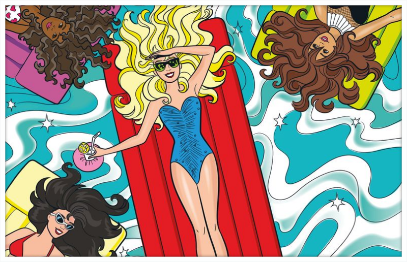 Barbie at the Pool