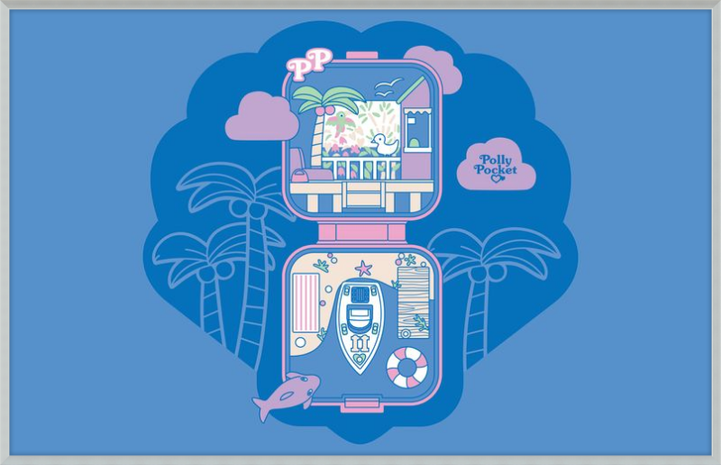Polly Pocket Blue Compact