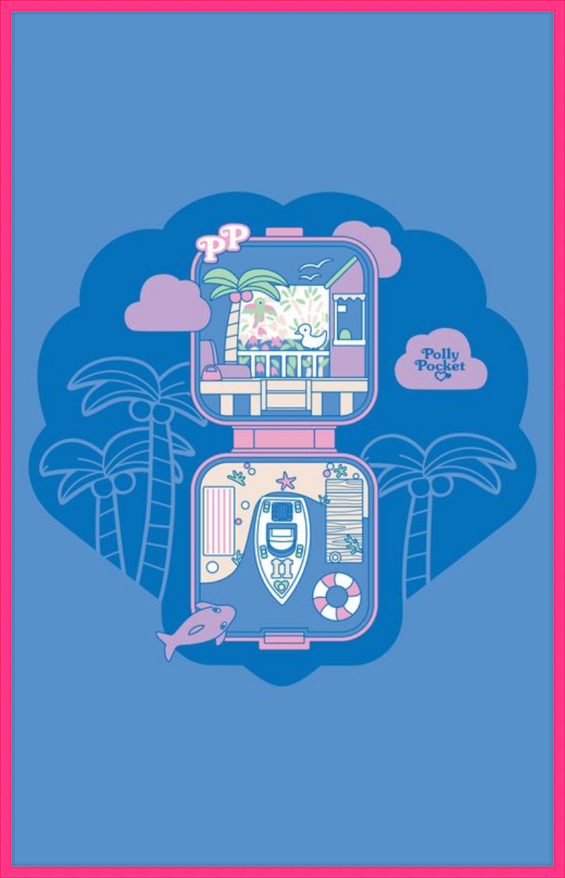 Polly Pocket Blue Compact