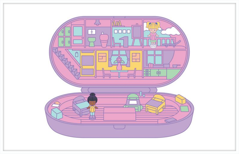 Polly Pocket Purple Compact 1