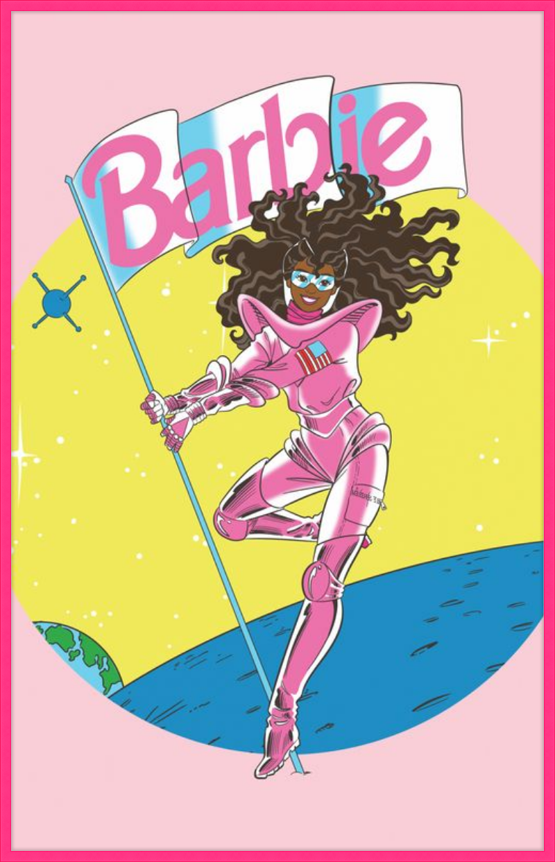 Barbie in space