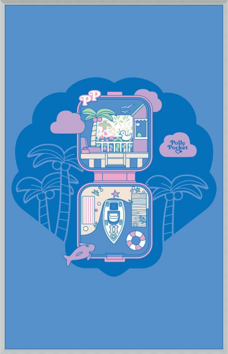 Polly Pocket Blue Compact
