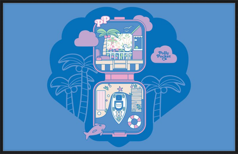 Polly Pocket Blue Compact