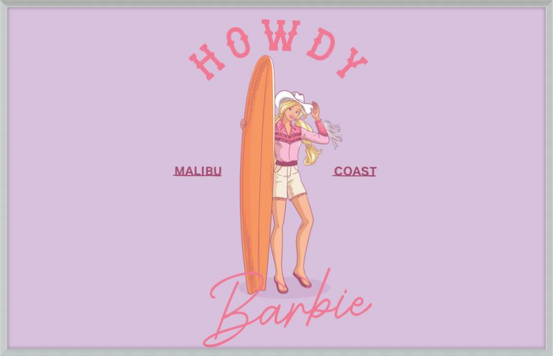 Barbie Howdy Surfboard