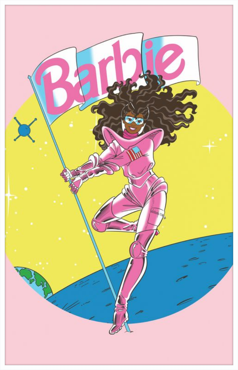 Barbie in space