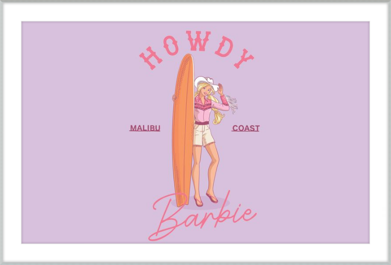 Barbie Howdy Surfboard
