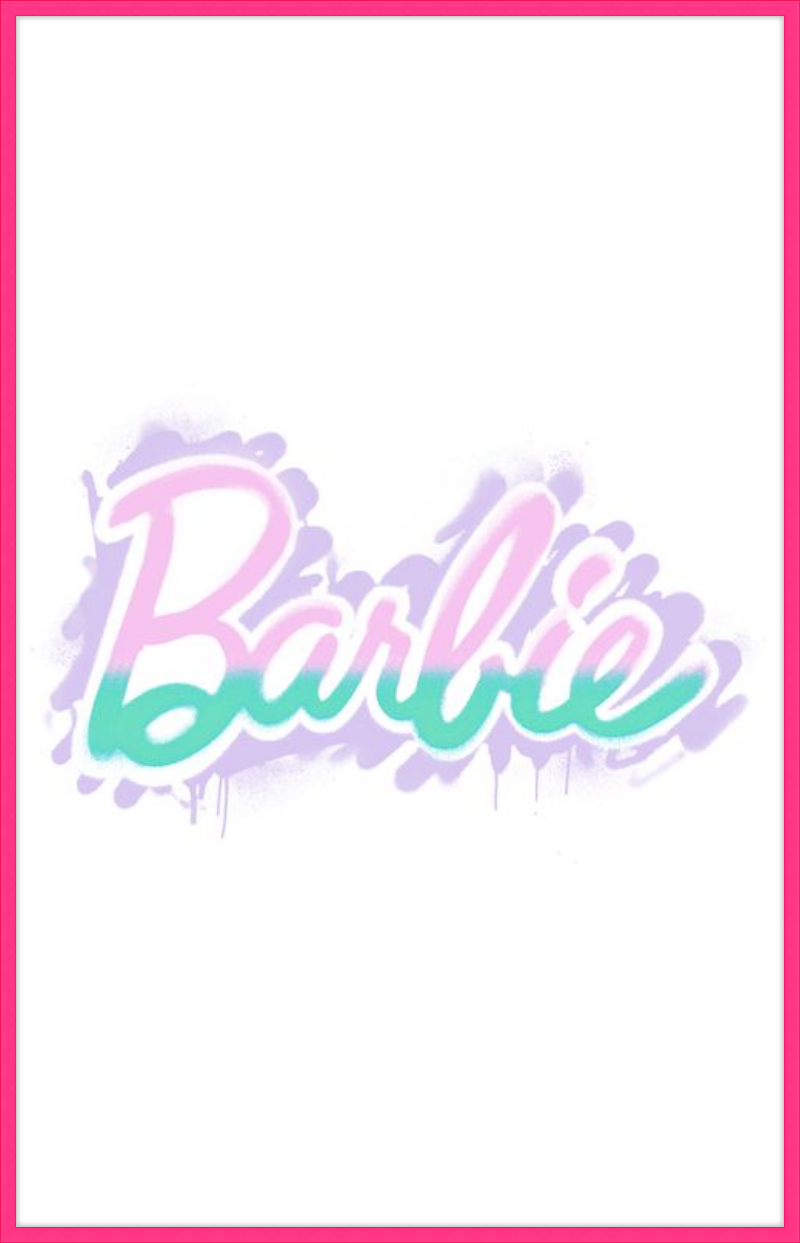 Barbie Logo with Spray Paint