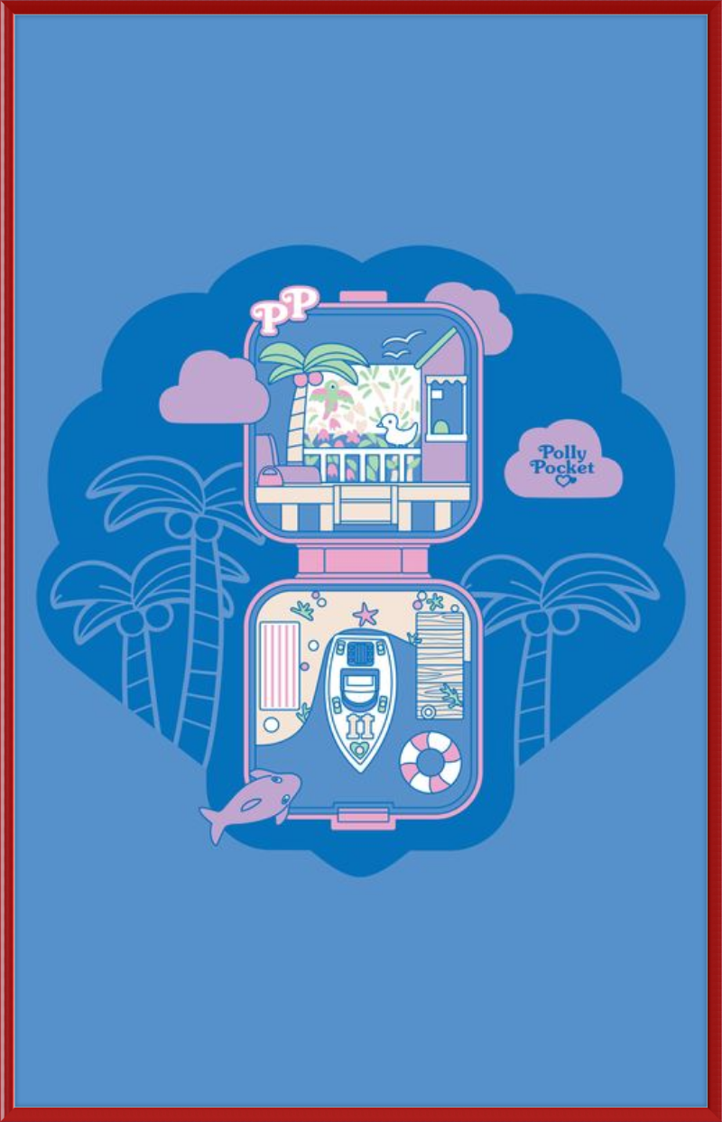 Polly Pocket Blue Compact