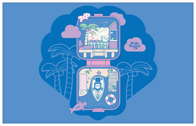 Polly Pocket Blue Compact