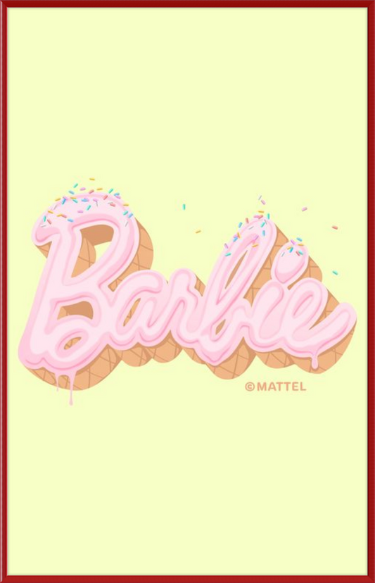 Barbie Logo with Ice Cream Sprinkles