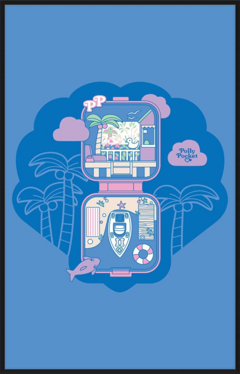 Polly Pocket Blue Compact