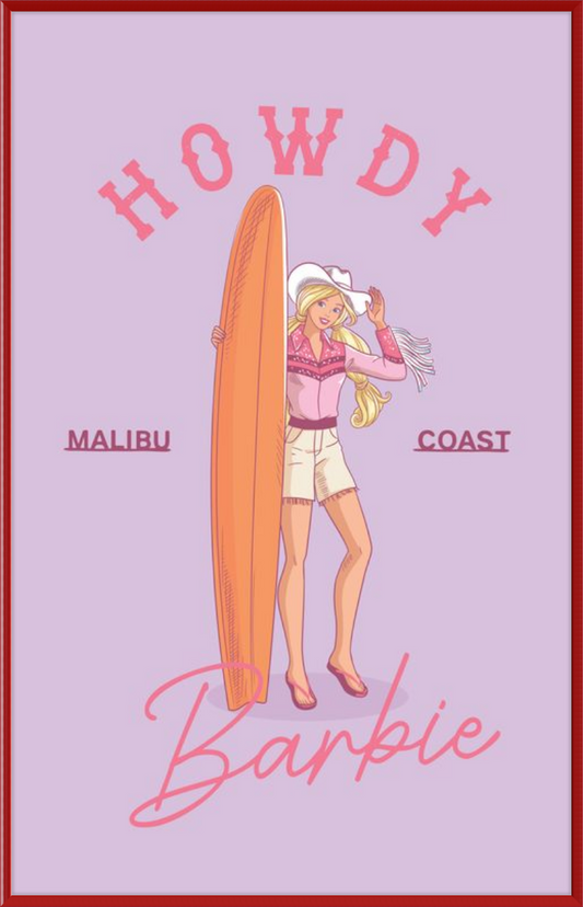 Barbie Howdy Surfboard