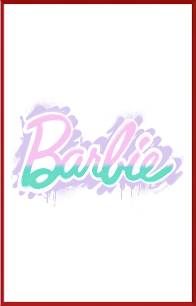Barbie Logo with Spray Paint