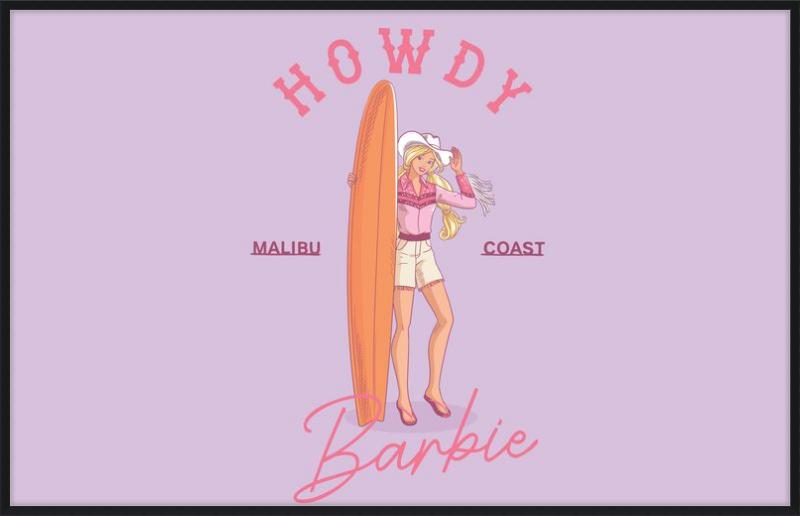 Barbie Howdy Surfboard