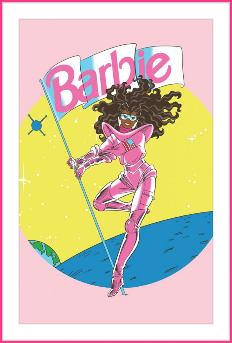 Barbie in space